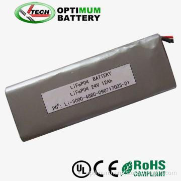 24V 12ah Lithium Batteries with PCB